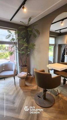 the salon is clean and ready to be used for hairdresser's work