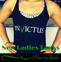 Sunz out, Gunz out!  Our new Women’s #Invictus Charcoal Gray Workout Tank Tops are in stock! Charcoal Gray, New Woman