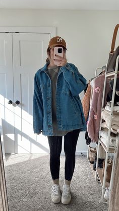 Shop Women's Madison City Denim Jacket and other curated products on LTK, the easiest way to shop everything from your favorite creators. Shacket Outfit, Denim Jacket Outfit, Mama Style, Outfit Inspo Fall, Mom Outfits, Fall Winter Outfits, Jacket Outfits, Everyday Outfits