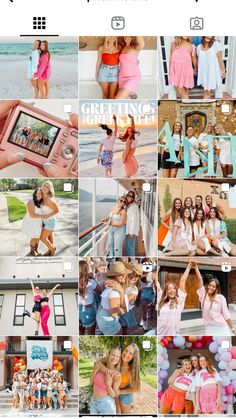 Sorority instagram inspo Sorority Instagram Profile Picture, Sorority Instagram Feed, Sorority Social Themes, Social Media Feed, Phi Mu