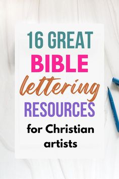 The best lettering and calligraphy resources for Christian artists: Bible journaling art courses, video tutorials, books, and Bible verse lettering worksheets for faith focused Scripture art! Modern brush calligraphy | hand lettering | Scripture lettering | Bible lettering | Christian inspired art