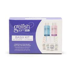 Soft Gel Basix Kit | Gelish Soft Gel Basix Kit | Sally Beauty Family Description, Soft Gel Tips, Light Speed, Nail Prep, Gelish Nails, Nail Remover, Gel Tips, Gel Polish Colors, Sally Beauty