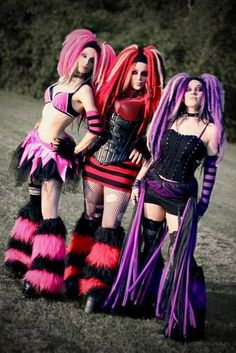 Gothic Rave Outfits, Gothic Feminine, Goth Colors, Cybergoth Style, Goth Rave, Goth Subculture, Goth Outfit, Cyberpunk Clothes