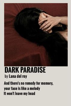 minimalist polaroid poster Dark Paradise Lana Del Rey Album Cover, Poster Prints Wall Bedroom Lana Del Ray, Lana Del Ray Dark Paradise, Lana Del Ray Song Poster, Lana Del Ray Album Poster, Lana Del Rey Polaroid Aesthetic, Lyric Poster Lana Del Rey