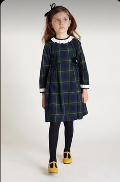 Tartan Dress, Poses References, Age 10, Girls Outfits, Kids Style, Baby Outfits, Look Book, Vintage Style Outfits