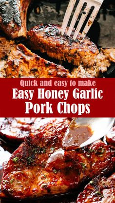 quick and easy to make easy honey garlic pork chops are the perfect side dish