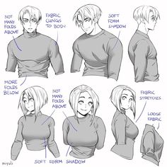 an anime character's head and shoulders with different expressions