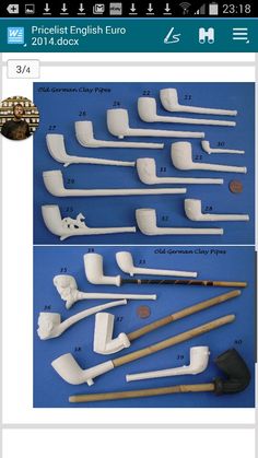 Clay pipes Churchwarden Pipe, Flint And Steel, Prop Making, Pipes And Cigars, Pipe Dream, Natural Clay, Pot Lids