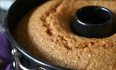 a bundt cake in a pan on a table