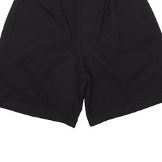 Item is in good used condition. Item states size 12. >Size: XS >Waist Size: 27" >Inside Leg: 7" >Rise: 13" >Hem: 13" Classic Black High-waisted Shorts, Classic Black Knee-length Shorts, Stretch Short Length Bottoms For School, School Stretch Shorts, Fitted Black Cotton Bermuda Shorts, Black Cotton Shorts For School, Black Cotton School Shorts, Fitted Black Shorts For School, Black Short Bottoms For School