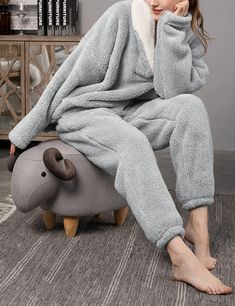 Experience ultimate comfort and warmth with our Women's 2 Pcs Fuzzy Fleece Grey Flannel Plush Sleepwear. Made with soft and cozy fleece fabric, this 2-piece set will keep you snug and relaxed all night long. Perfect for lounging or sleeping, you'll never want to take it off. Imported Polyester Pull on closure Hand wash or Professional dry clean Brand Size Dress Bust Waist Hip XS 0-2 31-32.5'' 23-24'' 31-34" S 4--6 33-35'' 25-26'' 35-37" M 8--10 35-36'' 27-28'' 38-39" L 12--14 38-40'' 29-31'' 40-42" XL 14-16 40-42'' 33.5-36'' 44-46" 2XL 18-20 42-44'' 37-40'' 47-50" 3XL 22-24 44-46'' 41-46'' 51-55" 4XL 26-28 46-48'' 47-50'' 56-60" Winter Knit Hats, Grey Flannel, Boot Accessories, Winter Knits, Dusty Blue, Fleece Fabric, Boots Men, 2 Piece, Knitted Hats