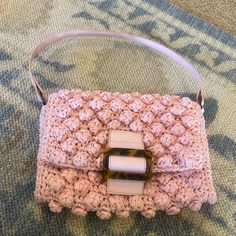 Never Used Vintage Pink Shoulder Bag With Adjustable Strap, Crochet Pink, Pink Bag, Pink Ladies, Bag Lady, Crochet, Fast Delivery, Full Service, Pink