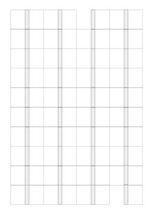 an image of a grid paper with lines in the middle and one line at the bottom