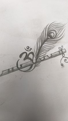 Tattoos design, art ,Tattoo Krishna And Radha Tattoo, Flute Tattoo Stencil, Basuri Flute Drawing, Basuri Krishna Flute Tattoo, Basuri Krishna Flute, Flute Tattoo Design, Basuri Flute, Flute Sketch, Feather Tattoo Black