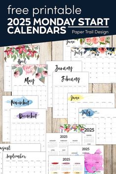 the free printable calendar for 2013 and 2016 is shown with watercolor flowers on it