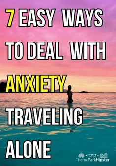 Are you worried about traveling alone with anxiety? One of the things we don’t talk about in regard to traveling is dealing with anxiety and stress. Here's how to cope on your solo travels. Orlando Restaurants, Solo Traveling, Traveling Alone, Solo Trip, Lake Resort, Travel App