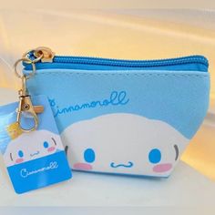 Nwt Sanrio’s Cinnamoroll Small Zippered Pouch 12cm*8cm*4.5cm Official Sanrio License Casual Portable Pouch For Gifts, Cute Portable Blue Bag, Blue Portable Wallets For Daily Use, Kawaii Blue Bag For Gift, Kawaii Blue Bag Perfect For Gifts, Blue Kawaii Bag For Gift, Kawaii Blue Bag For Gifting, Cute Blue Pouch Bag, Cute Light Blue Bag For Gift