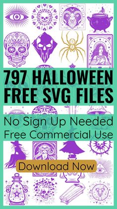 the halloween free svg files are available for use on your computer or in any kind of