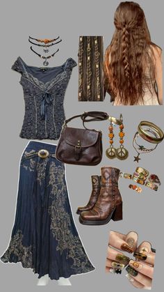 farmers market fit Hippie Girl Outfits, 1970 Outfits, Farmers Market Outfit, Farmer Outfit, Hippie Lifestyle, Boho Style Outfits, Hippie Girl, Funky Outfits, Fantasy Clothing