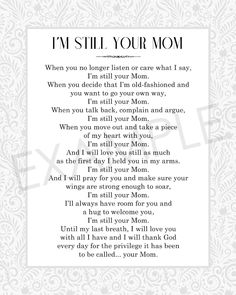 the poem i'm still your mom