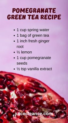 Is green tea with pomegranate good for you | Green Tea with Pomegranate | Green Tea with Lemon and Pomegranate Recipe | pomegranate green tea benefits Green Tea With Lemon, Pomegranate Recipe, Pomegranate Drinks, Pomegranate Green Tea, Pomegranate Smoothie, Pomegranate Tea, Tea Blends Recipes, Tea With Lemon, Pomegranate Recipes