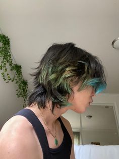 Dyed Hair Men, Dyed Hair Inspiration, Hair Inspiration Short, Hair Stylies, Mullet Hairstyle, Dye My Hair, Cool Hair, The Dye, Gender Envy