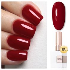 PRICES MAY VARY. All Season GEL POLISH: 1 pc 15ml gel polish for all season with pearl white bottle, need to be cured under UV or LED Lamp for 60-130s. Must apply with Base Gel and Top Coat. Please shake the bottle or warm it with hot water before use, to acheive a better effect. HIGH DURABILITY: Easy to apply even for the beginner, effect last long for 38 days and bring you high gloss shine under proper application. It is an ESSENTIAL for every nail art lover! HEALTHY FORMULA: 19 toxin free ing Red Gel Polish Colors, Hot Red Nails, Uv Nail Polish, Fall Nail Trends, Plaid Nails, Red Nail Polish, Nail Polish Art, Gel Polish Colors, Fall Nail Colors