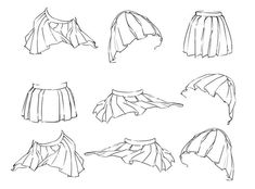 the instructions for how to make a skirt with pleated fabric on top and bottom