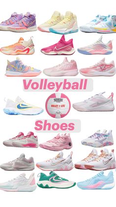 the different types of shoes are shown in this image, and there is also an advertisement for