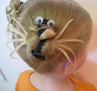 Whoever thought that hearing, "There's a spider in your hair," could be sew cute? Spider Hair, Monty Python, Crazy Hair Days, Halloween Hair, Halloween Spider, Crazy Hair, Costume Halloween, About Hair, Hair Dos