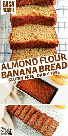 sliced banana bread sitting on top of a cooling rack