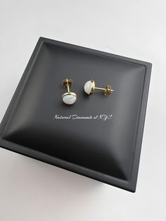 Elevate your style with our exquisite White Opal Stud Earrings set in a lustrous 14K Solid Gold setting. 🌟💎 Key Features: 🌟 Genuine Gold: Crafted with genuine 14K solid gold, these stud earrings are the epitome of luxury and durability. 💙 Bezel Set White Opal Gemstones: Adorn your ears with the captivating blue hues of bezel-set white Opal, known for its unique charm and allure. ✨ Delicate Stud Earrings: These dainty studs add a touch of elegance and sophistication to your everyday look, mak 14k Stamped Round Cut Earrings For Gift, White Bezelled Wedding Earrings, White Bezel Setting Earrings For Gift, Classic White Earrings With Bezel Setting, Classic White Bezel Set Earrings, Classic White 14k Stamped Earrings, White Opal Stud Earrings, Dainty Studs, Opal Earrings Stud