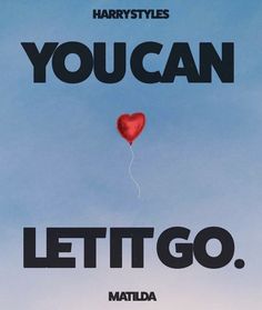 the poster for harry potter's film you can let it go, with a red balloon