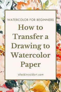 Transferring your drawing to watercolor paper is easier than you think! In this tutorial, I’ll show you simple methods to get your sketch onto paper, so you can start painting without the stress. Perfect for watercolor beginners, this walks you through the best techniques and tools for smooth transfers. Whether you're working on simple watercolor flowers or more complex pieces, this step-by-step process will help your art come to life! Start Painting