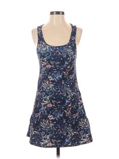 Kyodan Casual Dress Size: X-Small Blue Dresses - used. 98% POLYESTER, 2% SPANDEX, Mini, Scoop Neck, Print, Short, Sleeveless | Kyodan Casual Dress: Blue Print Dresses - Size X-Small Blue Floral Print Mini Sleeveless Dress, Casual Stretch Sundress With Floral Print, Fitted Floral Print Dress With Scoop Neck, Casual Scoop Neck Vacation Dress, Blue Fitted Casual Sundress, Fitted Blue Casual Sundress, Blue Scoop Neck Dress For Spring, Blue Scoop Neck Dresses For Spring, Spring Blue Dresses With Scoop Neck