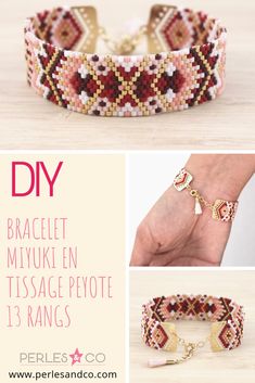 the instructions for how to make beaded bracelets