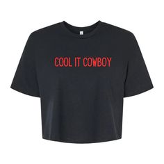 Cool It Cowboy Crop Tee, Cowboy Crop Top, Country Concert Crop Tops, Country Cropped tee, Concert Tops, Summer Clothing, Womens Baby tee ------------------------------------------------------- * Fast Shipping - For quick delivery ,Top Quality Printing * Available sizes S, M, L, XL,  -------------------------------------------------------- The unisex heavy cotton t-shirt is a staple in every wardrobe. This is the foundation on which casual fashion grows. All it needs is a personalized design to e Crop Tops For Men, Cool It Cowboy, Concert Tops, Concert Top, Country Concert, Country Concerts, Couple T-shirt, Cropped Tee, Summer Clothing