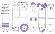 the instructions for how to make stuffed animals out of skateboard paper dolls are shown in purple and white