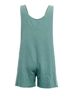 Lasaky - Plain playsuit with buttoned straps Casual Sleeveless Shortalls For Beach, Green Summer Shortalls Overalls, Summer Shortalls With Adjustable Straps And Bib Front, Summer Bib Front Shortalls With Adjustable Straps, Casual Green Jumpsuits And Rompers With Suspenders, Summer Green Jumpsuits And Rompers With Bib Front, Summer Bib Front Shortalls With Button Closure, Summer Bib Front Overalls With Buttons, Overall Jumpsuits And Rompers With Adjustable Straps For Loungewear