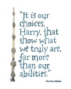 a quote from the famous harry potter