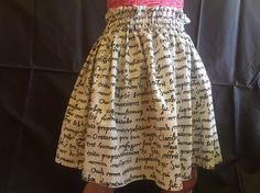 Paper bag skirt.