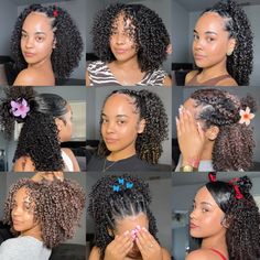 #curls #curlyhair #curlygirl #hairstyle #hairinspo #flowers #hair #explorepage #pinterest #clawclip #naturalhair #easyhairstyles #curlyhairstyles #inspiration #explore Rice Water On Curly Hair, Afro Hair Tips, Woman Hairstyles, Beautiful Hairstyle, Hairdos For Curly Hair