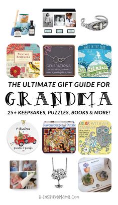 the ultimate gift guide for grandma - in - a 25 keeps, puzzles, books & more