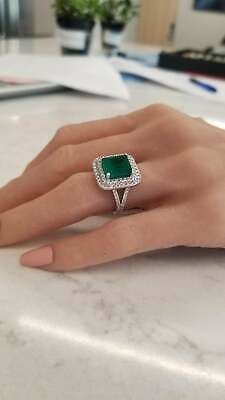 Columbian Emerald Ring, Emerald Pearl Ring, Cushion Cut Emerald Ring, Pukhraj Ring, Emerald Ring Design, Columbian Emeralds, Luxury Engagement Rings, Diamond Necklace Set, Gold Ring Designs