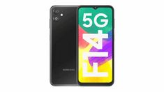 the new samsung 5g smartphone is shown in black and multi - colored colors, with an inscription that reads 5g next to it