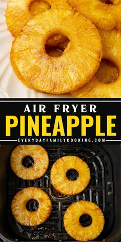 This quick pineapple recipe will shock you! This pineapple ring with caramelized coating can be done in just 15 minutes using your air fryer! Save this now if you're looking for a healthy snack! Share it with your friends too! Air Fried Pineapple, Cooking Pineapple, Air Fryer Pineapple, Fried Pineapple, Caramelized Pineapple, Pineapple Recipe, Pineapple Rings, Grilled Fruit