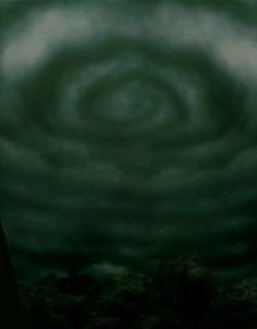 a large spiral shaped object in the sky