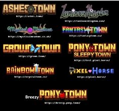 the logos for various video games are shown in this screenshote screengrac