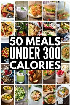 Meals Under 300 Calories, Filling Meals, 300 Calorie Meals, Lunch And Dinner Recipes, Under 300 Calories, Healthy Low Calorie Meals, Healthy Low Carb, Low Calorie Dinners, Calorie Meal Plan