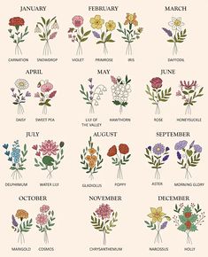 an image of flowers that are in the months to be used as wallpapers